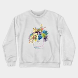 Watercolor bouquet Crewneck Sweatshirt